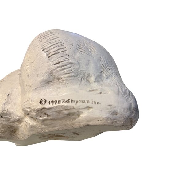 Vintage 1998 Resin Cat Figurine By RaShopman Inc. Handcrafted White - Picture 2 of 16